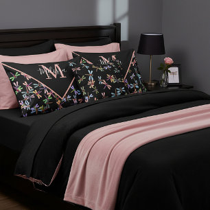 Colorful dragonflies personalized  pillowcase