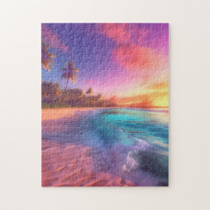 Colorful Dreamy Beach Jigsaw Puzzle