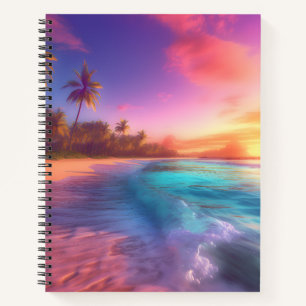 Colorful Dreamy Beach Notebook
