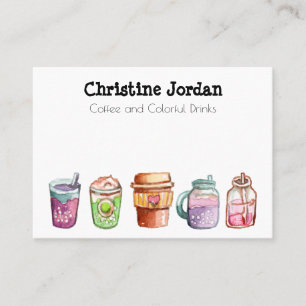 Colorful Drinks Business Card
