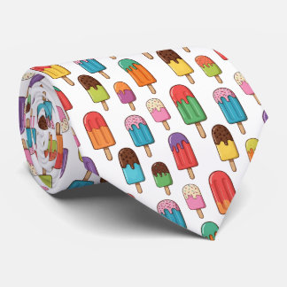 Colorful Dripping Popsicle Pattern Tie