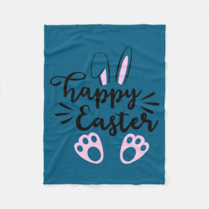 Colorful easter eggs t shirt  fleece blanket