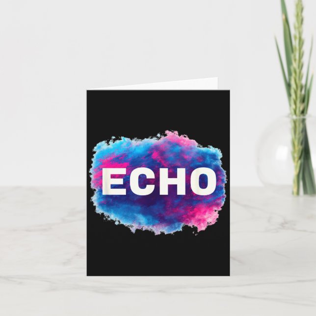 Colorful Echo Look  Card (Front)