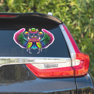 Colorful Egyptian scarab beetle 