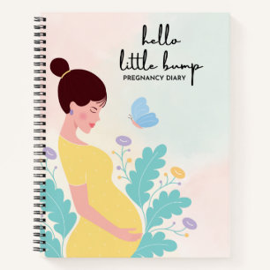 Colorful Elegant Pregnancy Diary Notebook