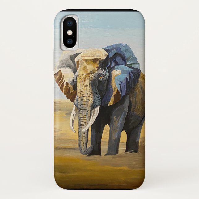 Colorful Elephant iPhone case (Back)