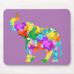 Colorful Elephant Mousepad