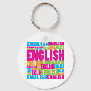 Colorful English Keychain