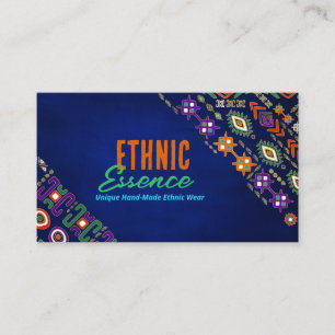 Colorful Ethnic Pattern Ornament  Business Card