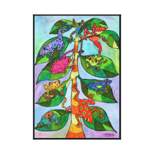 Cute Frog Art Wall Decor Zazzle Ca