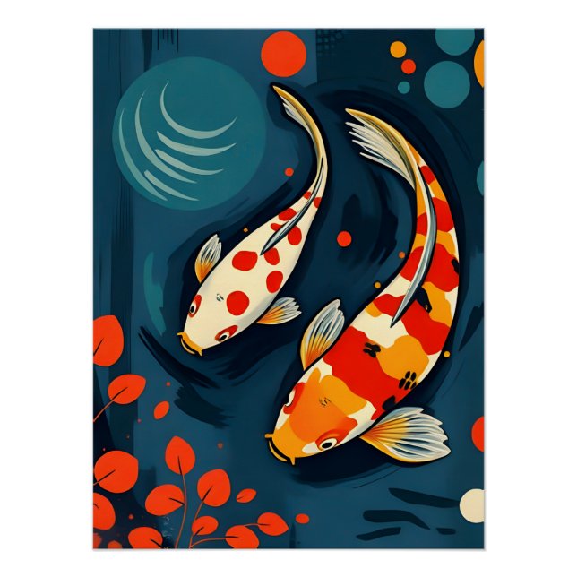 Colorful Expressionist Animal Art Poster  (Front)