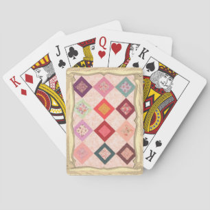 Colorful Fabrics Pattern Playing Cards