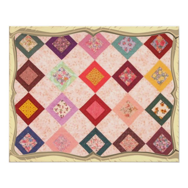 Colorful Fabrics Pattern Poster (Front)