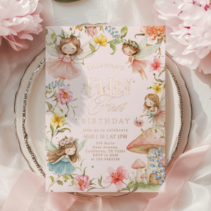 Colorful Fairy First Birthday Enchanted garden