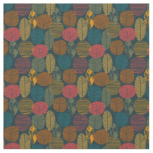 Colorful Fall Autumn Forest Pattern Fabric