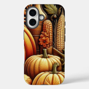 Colorful Fall Season Pumpkins  iPhone 16 Case
