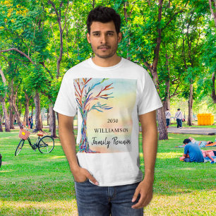 Colorful Family Tree Family Reunion T-Shirt