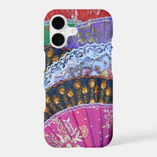 Colorful fan pattern iphone case