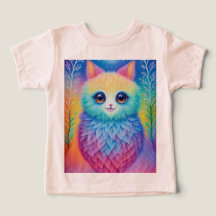 Colorful Fantasy Animal Print T-Shirt