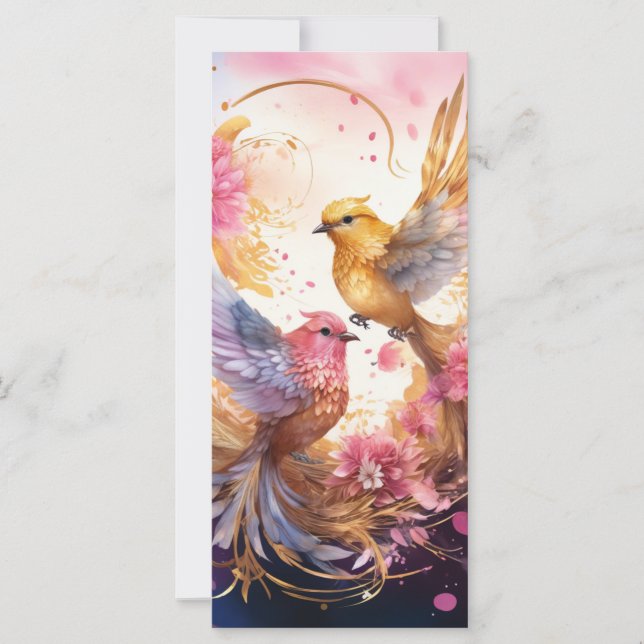 Colorful Fantasy Bird Art  (Front)