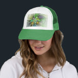 Colorful Fantasy Flower Modern Abstract Fractal Trucker Hat<br><div class="desc">Fantasy flower fractal,  abstract and modern.
Unique design for your trucker hat and more.</div>
