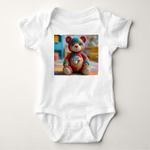 Colorful Felted Teddy Bear