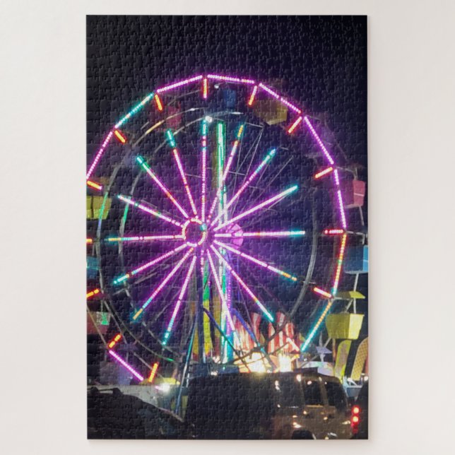 Colorful Ferris Wheel Jigsaw Puzzle (Vertical)