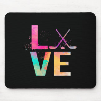 Colorful Field Hockey Mom Gifts Field Hockey Mouse Pad