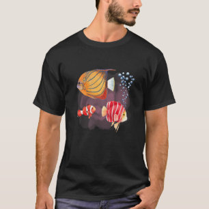 Colorful Fish Deep Ocean Creatures and Rift Life  T-Shirt