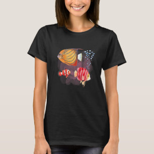 Colorful Fish Deep Ocean Creatures and Rift Life  T-Shirt