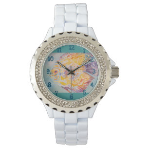 Colorful Fish Watercolour Womens Sea Coastal Watch