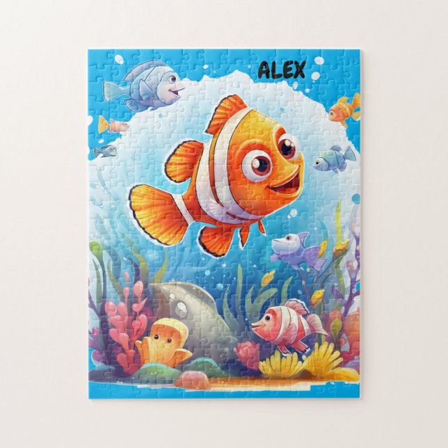 COLORFUL FISHES   JIGSAW PUZZLE (Vertical)