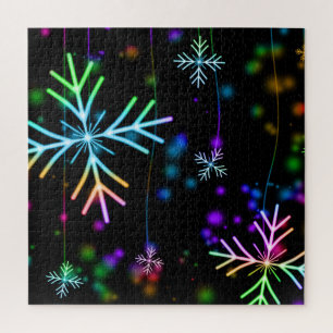 Colorful Flakes Jigsaw Puzzle