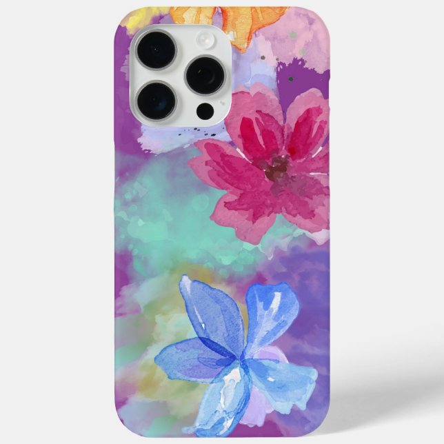 Colorful Floral Art   Case-Mate iPhone Case (Back)