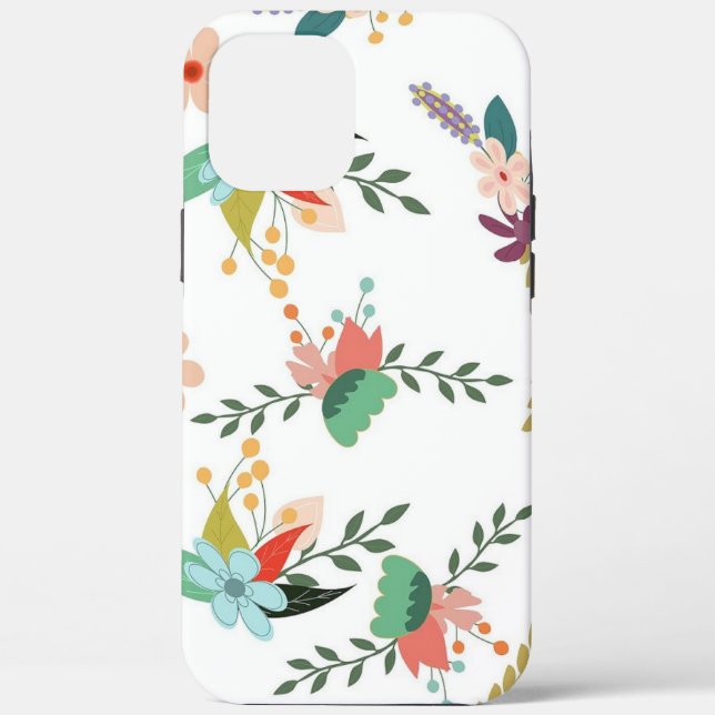 COLORFUL FLORAL BOTANICAL PATTERN Case-Mate iPhone CASE (Back)