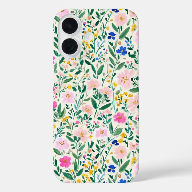 Colorful Floral Case-Mate iPhone Case (Back)