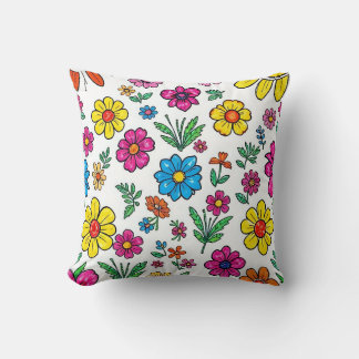 colorful floral cushion 