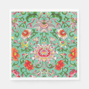 Colorful Floral Pattern Napkin