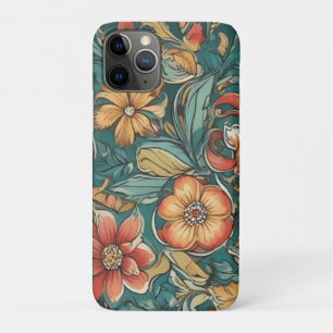 Colorful Floral pattern Wild Flowers iPhone 11 Pro Case