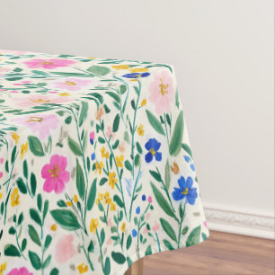 Colorful Floral Tablecloth