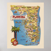 Colorful Florida Map