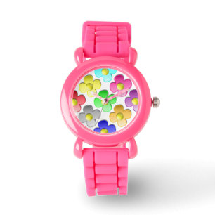 COLORFUL FLOWER PATTERN WATCH