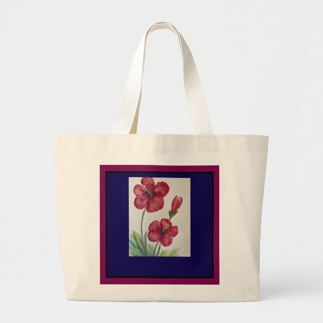 Colorful Flower Tote Bag (Front)