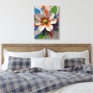 Colorful Flower Wall Art Design