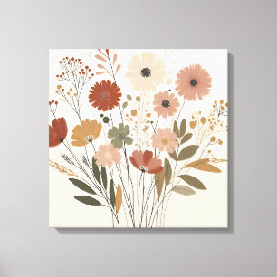 Colorful Flowers Canvas Art 