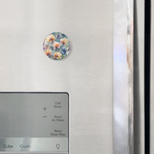Colorful flowers magnet