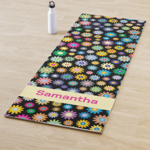 Colorful flowers Yoga Mat