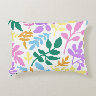 Colorful foliage accent pillow