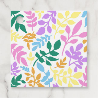 Colorful foliage favour tags