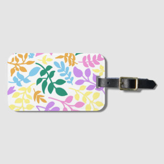 Colorful foliage luggage tag